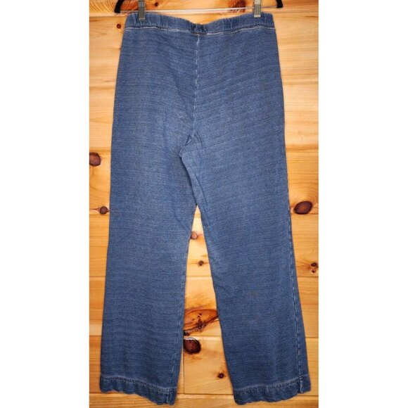 Ralph Lauren Pull on Pants Women size Medium Denim Look Pockets Stretchy - Picture 2 of 12